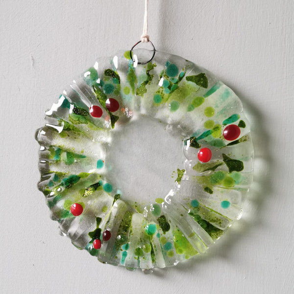 Glass Fusion Workshop - Glass Christmas Wreath