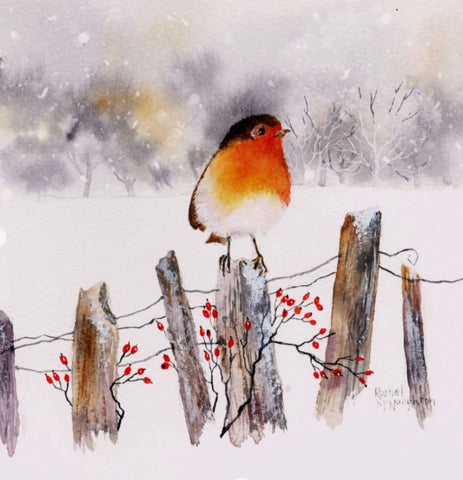 'Christmas' Watercolour Painting with Viktoriia