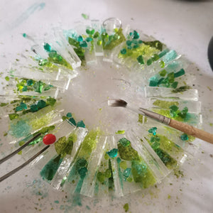 Glass Fusion Workshop - Glass Christmas Wreath