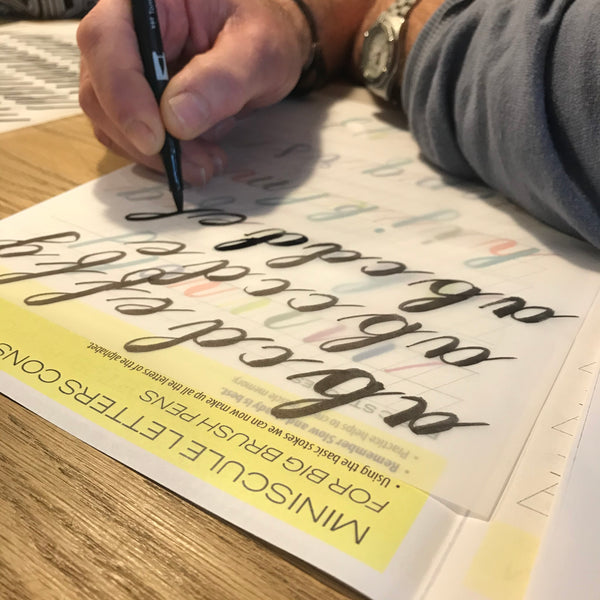 Introduction to Modern Brush Calligraphy with Lemon Yellow Lettering