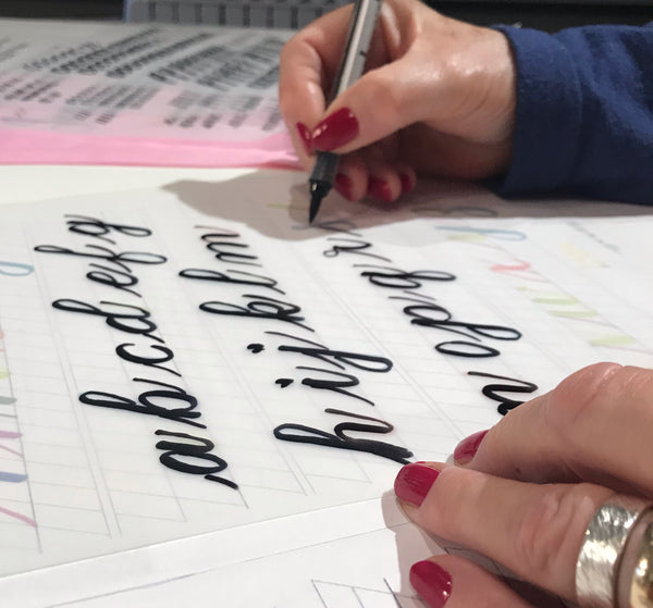 Beginner to Competent Calligrapher Course with Lemon Yellow Lettering