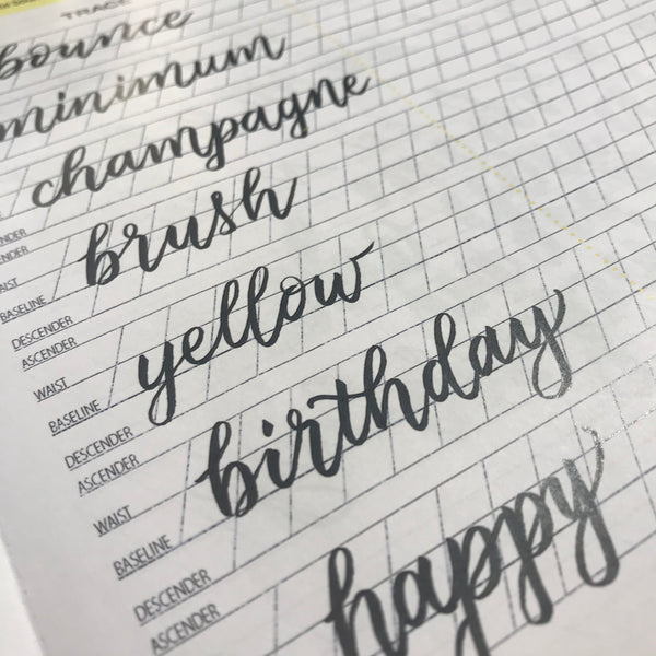 Beginner to Competent Calligrapher Course with Lemon Yellow Lettering