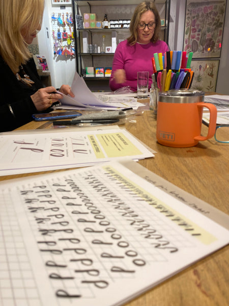 Beginner to Competent Calligrapher Course with Lemon Yellow Lettering