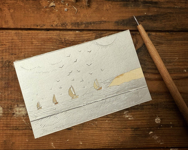 Drypoint Etching Workshop Using Tetrapak - Sustainable Printmaking