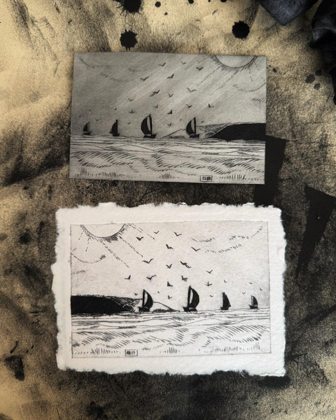 Drypoint Etching Workshop Using Tetrapak - Sustainable Printmaking