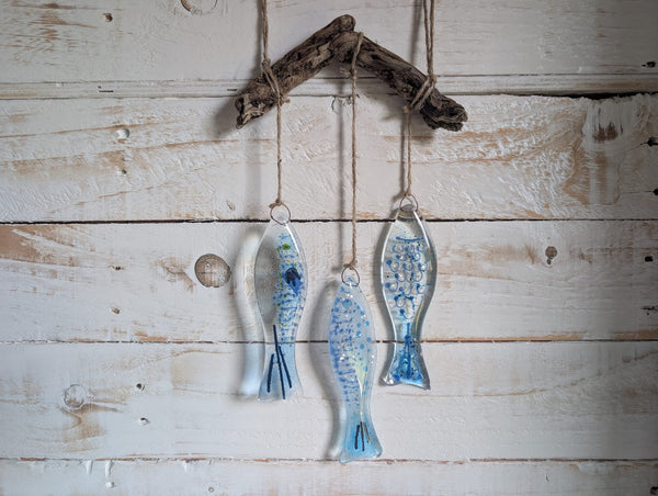 Glass Fusion Workshop - Shoal of Fish on Driftwood