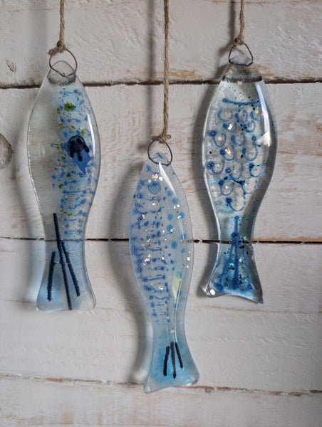 Glass Fusion Workshop - Shoal of Fish on Driftwood